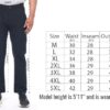 King's Creed - Casual Pants for Men, Breathable Fabric, one Way Stretch Fabric, Slim Fit, Mid Rise, Everyday Wear. (in, Alpha, 3XL, Regular, Light Grey) - Image 2