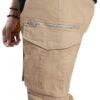DIVISIVE Men's Cotton Cargo Pants (DCR194_30_Camel) - Image 6