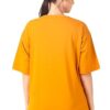 Pack of 2 Women's Printed Drop Shoulder Half Sleeve Loose Fit Oversized T-Shirt Casual T-Shirt for Womens and Girls (in, Alpha, M, Regular, Mustard-Navy) - Image 4