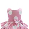 Niren Enterprise Baby-Girl's Satin Blend A-Line Knee-Length Pink Polka DOT Frock P5-E0BM-ZDBC 2 Years-3 Years - Image 3
