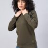 Femea Classic Crew Neck Sweatshirt, Olive Green, Long Sleeve, Fleece (in, Alpha, L, Regular, Olive) - Image 6