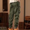 Lymio Casual Cotton Cargo Pant for Men || Mens Cargo Pants (Cargo 105-108) (in, Alpha, M, Regular, Green) - Image 5