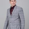Cantabil Checkered Blue Full Sleeves Notch Lapel Formal Blazer for Men | Formal Blazer for Men | Men Blazer for Formal (MBZF00165_Blue_38) - Image 8