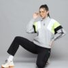 ROCK.IT from house of Monte Carlo Womens Solid Grey Mock Neck Full Sleeve Sweatshirt - 2240102617-2-34 - Image 4