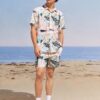 LITZO Beach Dresses for Couple Co Ord Set 2 Piece Dress Shirt and Short Beach Wear for Men and Women || Summer Dress (L-86) (Multicolor, S) - Image 6