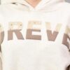 Cantabil Printed Beige Full Sleeves Regular Fit Women Casual Crop Sweatshirt with Hoodie | Winter Crop Sweatshirts for Women | Ladies Crop Sweatshirts for Winter Wear (LCSWS00001_ECRUMELANGE_XXL) - Image 2