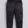 Kuwarshah kids royal look contrast mustard yellow jodhpuri with black trouser pant sherwani indo western set for boys - Image 3