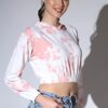 GRECIILOOKS Women Lycra Western Regular Fit Crop Hoodies (Orange, XX-Large) - Image 7