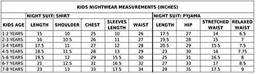 Chheent Cotton Unisex Printed Night Dress Suit Sleepwear Girls, Boys | Pink Flamingo (7-8 Years) - Image 2