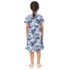 Nuego Pure Cotton Girls Dresses with Floral Print, Short Sleeves & Round Neck Midi Dress for Kids Girls Casual Frock, Ultra Soft & Comfortable Girls Dress for 4-5 Years - Blue - Image 8