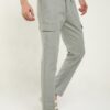 NEVER NEUD Men's Lazy Linen Cargo Pants, Stylish 6 Pocketed Relaxed Fit Trousers for Men, 98% Cotton 2% Linen, Mid Rise, Comfortable with Elastic Waist & Drawstring (Stone, 34) - Image 6