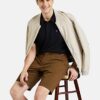 Amazon Brand - Symbol Men's Cotton Chino Shorts | Casual Half Pants | Bermuda (Brown_34) - Image 8