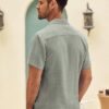 Lymio Regular Fit Shirt for Men|| Men Stylish Regular Fit Shirt (Resort-Slub) (in, Alpha, L, Pista) - Image 3