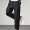 Lymio Cargo Pants for Men|| Cotton Cargo Pants for Men (Cargo-26-Black-3XL) - Image 4
