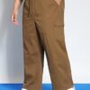 Urbano Plus Men's Brown Loose Baggy Fit Cargo Jogger Chino Pant with 6 Pockets Stretchable (pluschicargolospullp-08-brown-36) - Image 7