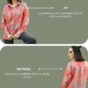 GRECIILOOKS Shirt for Women | Printed Casual Crop Top | Long Sleeve Stylish Collared |Korean Oversized Button-Down |Causal |Formal | Trendy (in, Alpha, M, Orange) - Image 5