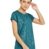 Clovia Women's Polyester Activewear Short Sleeve Sports T-Shirt (AT0124G08_Blue_XL) - Image 7