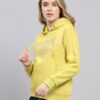 Monte Carlo Womens Yellow Printed Hooded Neck Full Sleeve Sweatshirt (224067661-1-42) - Image 7