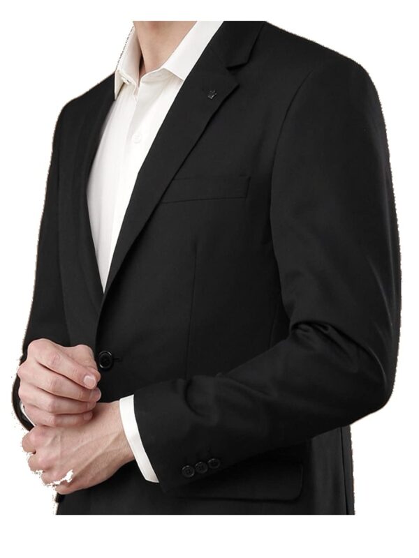 The Tailored Touch Men Blazer Black Coat Formal Casual Latest Stylish Single Breasted Jackets (40)