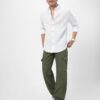 Urbano Fashion Men's White Cotton Full Sleeve Regular Fit Textured Shirt with Spread Collar (shirtsmocregfs-06-white-l) - Image 3