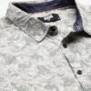 Thomas Scott Men's | Regular Fit | Plus Size | 100% Cotton | Short Sleeve | Spread Collar | Floral Printed | Casual | Shirt for Men(TS1747_Grey_5XL) - Image 5