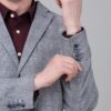 Cantabil Checkered Blue Full Sleeves Notch Lapel Formal Blazer for Men | Formal Blazer for Men | Men Blazer for Formal (MBZF00165_Blue_38) - Image 4