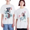 EPIKO King and Queen Graphic Printed Couple Tshirt | Anniversary Matching Couple Tshirt (Combo of 2) - Image 4