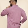 IndoPrimo Men's Regular Fit Fancy Double Pocket Casual Shirt for Men Full Sleeves - Cargo (in, Alpha, L, Regular, Pink) - Image 3