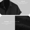 Leriya Fashion Men's Solid Regular Fit Shirt (LF-MS-6246_Black - Image 3