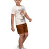 ACTLIVE Boy's Cotton full Sleeves Printed Tshirts and shorts Set |LOOKING TROBBLE-3-4YR| - Image 2