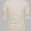 DEELMO Men's Cotton Blend Geometric Regular Fit Shirt (MON321_CHIKU_Down Round_Print_40_Beige - Image 4