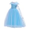 Hopscotch Girls Sequin Embellished Maxi Gown In Blue Color For Ages 2-3 Years - Image 6