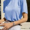 GRECIILOOKS Women Regular Fit Tops | Tops for Women | Tops for Jeans for Women | Korean Tops for Women | Tops for Women | Western Tops for Women Stylish (in, Alpha, M, Regular, Blue) - Image 6