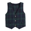 Hopscotch Boys Cotton Regular Fit Formal Set In Multi Color For Ages 4-5 Years Red - Image 5
