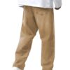 Ben Martin Men's Denim Cotton Oversized Loose Baggy Fit Jeans Pants for Men (in, Numeric, 32, Regular, Khaki) - Image 2