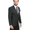 MANQ Men's Slim Fit Single Breasted Blazer (BL-101-38_Black_38) - Image 6