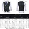OORA Men's Waist Coat/Jacket Slim Casual Blazer (Tuxedo_NavyBlue_38) - Image 2