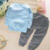 Bold N Elegant - Be Bold Inside & Elegant Outside Kid's Cotton Printed T-Shirt Pant Set (BNEKD10007_3 Years-4 Years_Sky Blue, Grey) - Image 7