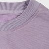 VYBN Women's Cotton Oversized Crop T-Shirt | Ribbed Cuff Long-Sleeve Solid Short Top | Drop Shoulder Loose Fit Crop Top | Casual, Soft Breathable Fabric | Solid Color and Boho Style (Pastel Lilac_XS) - Image 4