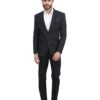 MANQ Men's Slim Fit Single Breasted Blazer (BL-101-38_Black_38) - Image 3