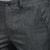 Louis Philippe Men's Slim Pants (LPTFMSLBL92195_Charcoal - Image 3