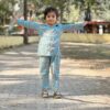 ALENJAN Pure Cotton Kids Night Dress for Girls and Boys | Nightwear | Sleepsuit | Sleepwear | Loungewear | Night Suit for Girls | Top and Pyjama Set for Girls and Boys | 5 yr to 6 Yr Sea Green - Image 5