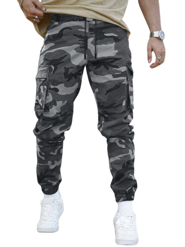 Lymio Men Cargo || Men Cargo Pants || Men Cargo Pants Cotton || Cargos for Men (Army) (M, Grey)