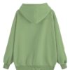 FUNKY MONKEY Women's Cotton Blend Hooded Neck Hooded Sweatshirt (BTS_Purple_Hoodie_Pista Green_2XL) - Image 3