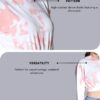 Leriya Fashion Women's Western Crop Top with Hoodie Neck & Long Sleeve || Drawstring Pullover Tops || Loose Casual Hoodies for Women Top. (Small, Peach) - Image 4