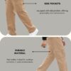 GRECIILOOKS Regular Fit Cotton Trousers Baggy Mid Rise Pants Cargos for Men (GL-TP-1049_Brown_L) - Image 4