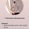 Litelooks Women's Premium Cotton Print Night Suits – Comfortable & Stylish Pajama Set with Pockets (Chocolate, M) - Image 4