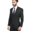 MANQ Men's Slim Fit Single Breasted Blazer (BL-101-38_Black_38) - Image 7