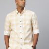 Majestic Man Men Comfort Slim Fit Pure Cotton Checked Casual Shirt (Medium,Lemon) - Image 7