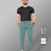 Mehrang Men's Stretchable Stretchable Formal Pant Trousers | Stylish Slim Fit Mid Rise Men's Wear Trousers For Office Or Party | Polycotton Knitted Fabric (In, Numeric, 32, English Green) - Image 2
